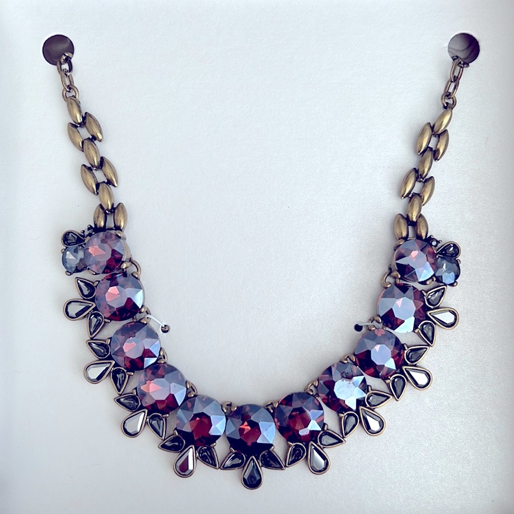 Capwell + Co. Amethyst Stone Cluster Bib Necklace